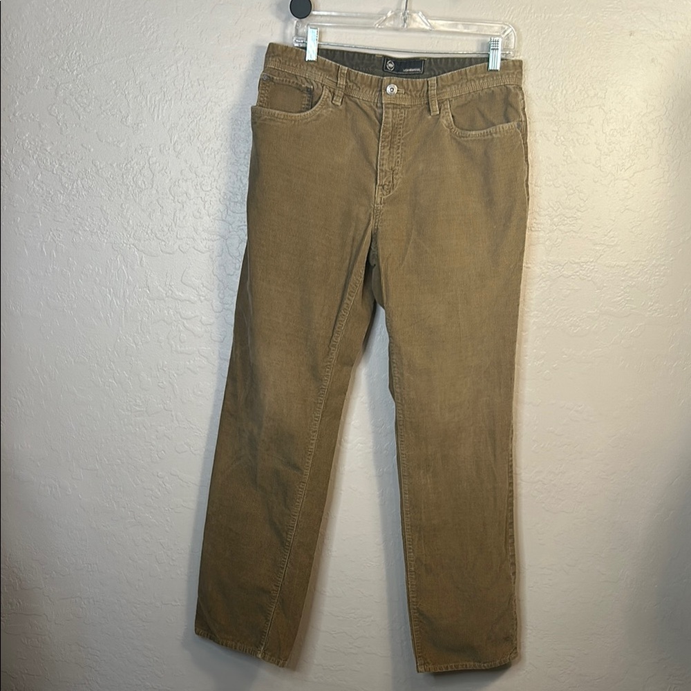 Weatherproof Light Brown Corduroy Pants Straight Leg